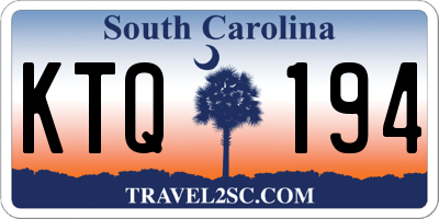 SC license plate KTQ194
