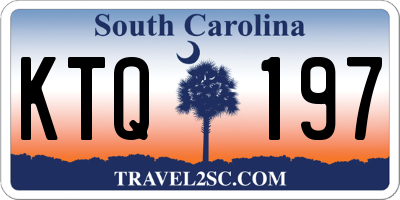 SC license plate KTQ197