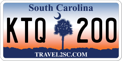 SC license plate KTQ200
