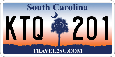 SC license plate KTQ201