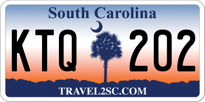 SC license plate KTQ202