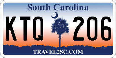 SC license plate KTQ206