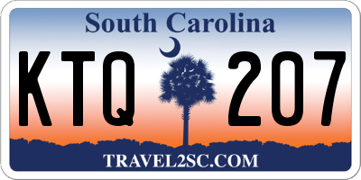 SC license plate KTQ207