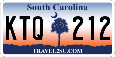 SC license plate KTQ212