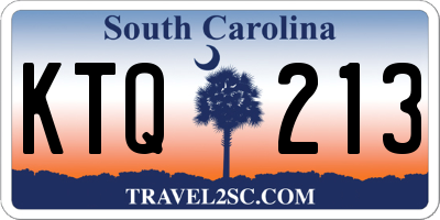 SC license plate KTQ213