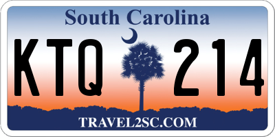 SC license plate KTQ214