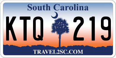 SC license plate KTQ219