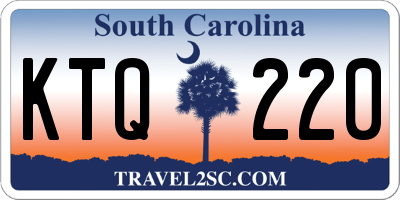 SC license plate KTQ220