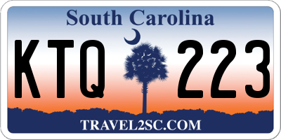 SC license plate KTQ223