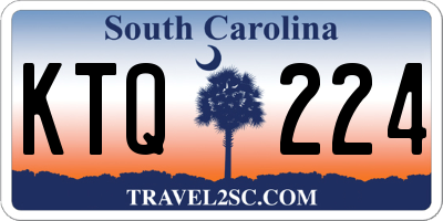 SC license plate KTQ224