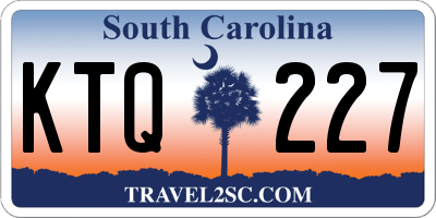 SC license plate KTQ227