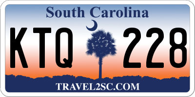 SC license plate KTQ228