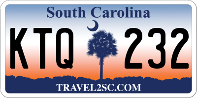 SC license plate KTQ232