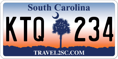 SC license plate KTQ234