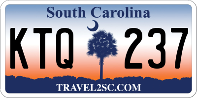SC license plate KTQ237