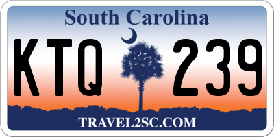 SC license plate KTQ239
