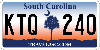 SC license plate KTQ240