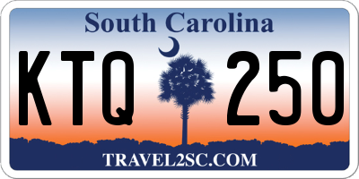 SC license plate KTQ250