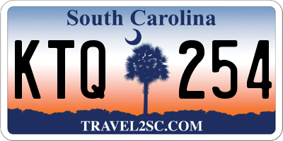 SC license plate KTQ254