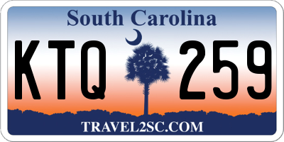 SC license plate KTQ259