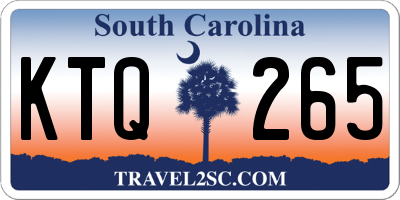 SC license plate KTQ265