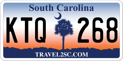 SC license plate KTQ268