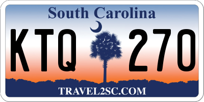 SC license plate KTQ270