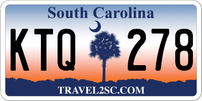 SC license plate KTQ278