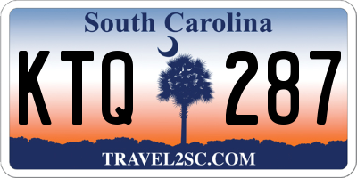 SC license plate KTQ287