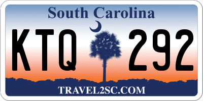 SC license plate KTQ292