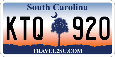 SC license plate KTQ920