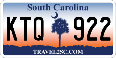 SC license plate KTQ922