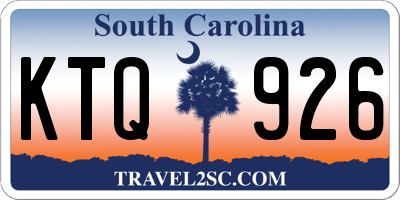 SC license plate KTQ926