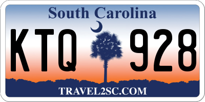 SC license plate KTQ928
