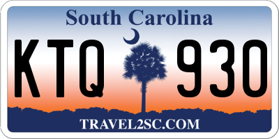 SC license plate KTQ930