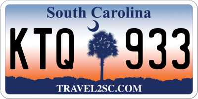 SC license plate KTQ933
