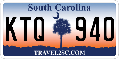 SC license plate KTQ940