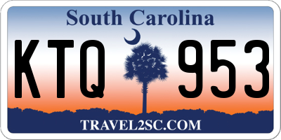 SC license plate KTQ953