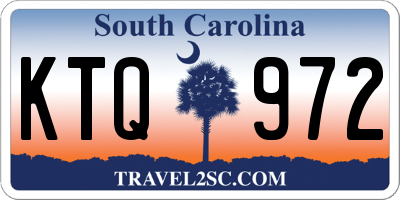 SC license plate KTQ972