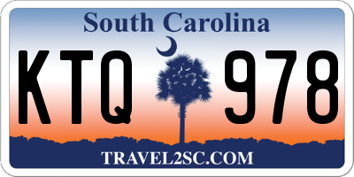 SC license plate KTQ978