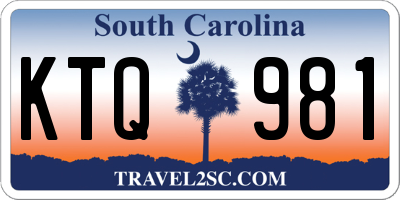 SC license plate KTQ981