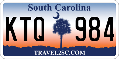 SC license plate KTQ984