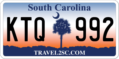 SC license plate KTQ992