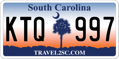 SC license plate KTQ997