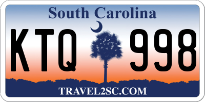 SC license plate KTQ998