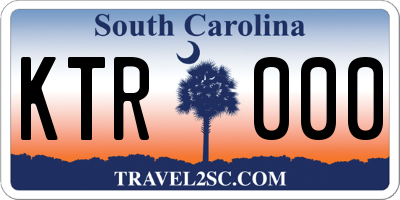 SC license plate KTR000