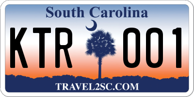 SC license plate KTR001
