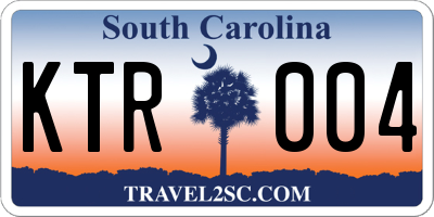 SC license plate KTR004