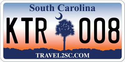 SC license plate KTR008