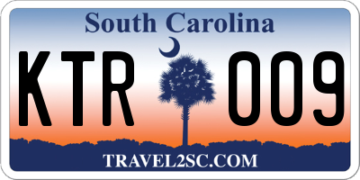 SC license plate KTR009